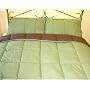 Natural Comfort Microfiber Cotton Reversible Hypoallergenic Down Alternative Comforter & Pillow Sham Set , Full/Queen, Calla Green