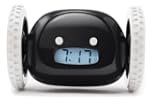 Clocky Alarm Clock on Wheels in Black