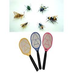 Insektenschutzvorhang falls eine durchkommt die Fliegenklatsche l�st das Problem