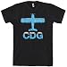 Fly CDG Paris Airport Men's T-shirt by Smash Vintage