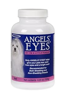 Angels' Eyes Tear-Stain Eliminator for Dogs and Cats, Beef Flavor, 120 Grams Bottle