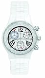 TechnoMarine Women's DTMYC05C MoonSun Diamond Ceramic Magnum Chrono White Watch