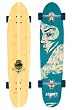 Arbor BUG BAMBOO Street Complete Skateboard with Turquoise Girl Graphic