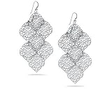 Platinum Plated Zanzi Earrings
