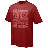 Nike Oklahoma Sooners Crimson Print Plate T-shirt