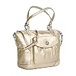 Clearance Sale! Coach Metallic Leah Tote 13173 - Silver Gold