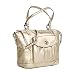 Clearance Sale! Coach Metallic Leah Tote 13173 - Silver Gold