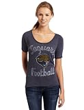 NFL Women's Jacksonville Jaguars Heather Vintage Thermal Sleeve Athletic Tee (Black Wash, Medium)
