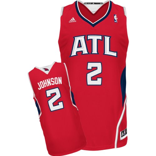 NBA Men's Atlanta Hawks Joe Johnson Revolution 30 Alternate Swingman Jersey (Red, Large)