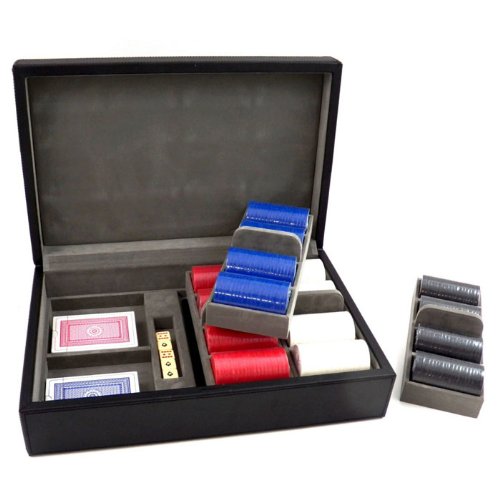 'Poker Set with 320 Chips in a Leather Case' Check Price BaxterEmmadp