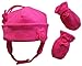 N'Ice Caps Baby Girls/Toddlers 2 Ply Fleece Applique Tassel Hat and Mitten Set