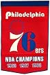 Philadelphia 76ers 24"x36" Wool Dynasty Banner - Basketball Sports Merchandise