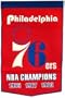 Philadelphia 76ers NBA 24" X 36" Wool Dynasty Banner