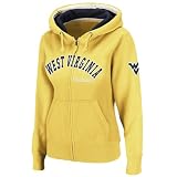 NCAA West Virginia Mountaineers Express Full Zip Fleece Hoodie (Gold, Large)
