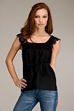 Juicy Couture - Juicy Couture Linen Black Top