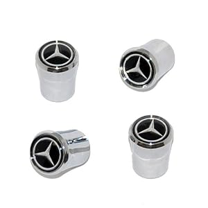 41 HhiZWRDL. SL500 AA300  Mercedes Benz Valve Stem Caps (Black)