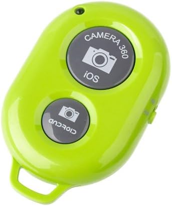 Bluetooth Wireless Remote Control Camera Shutter Release Self Timer for iPhone 5 5s 5c 4s 4, iPad 5 4 3 iPad Air Mini, Samsung Galaxy S4 S3 Note 3 2, Android Phone (Blue)