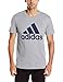 adidas Men's Badge of Sport Classic Tee, Medium Grey Heather/Collegiate Navy, X-Large