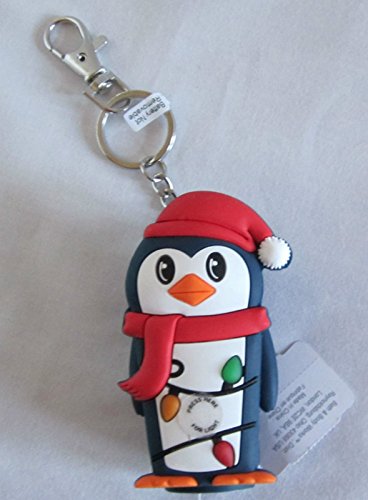 Bath & Body Works Pocketbac Holder LIGHT UP PENGUIN Hand Sanitizer Holder/Keychain