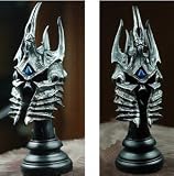 WOW World of WarCraft Lich King Arthas Metal Helmet Helm Figure Boss CollectibleIMAGE