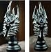 WOW World of WarCraft Lich King Arthas Metal Helmet Helm Figure Boss Collectible_s-1