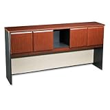 BUSH INDUSTRIES / BSHWC94473 / Series A Hutch, 72w x 13-7/8d x 36-1/2h, Hansen Cherry/Galaxy / Sold as 1 EA