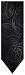 Men's Donald Trump Signature Collection Necktie Neck Tie Black Paisley