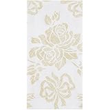 Hoffmaster 856520 Linen-Like Guest Towel, 1/6 Fold, 17" Length x 12" Width, Gold Prestige (Case of 500)