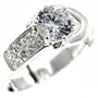 Size 7 Round Cut Cz Right Hand Ring