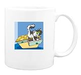 Indoor Furnitures item: Mug with drawer, dresser, cat, opening, animal