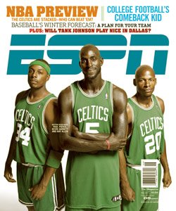 Kevin Garnett, Ray Allen, Paul Pierce, Boston Celtics (ESPN Magazine - November 2007)