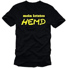 Coole-Fun-T-Shirts T-SHIRT Mein letztes Hemd - T-SHIRT - schwarz/gelb t-shirt