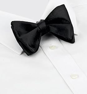 Pure Silk Plain Self Tie Bow Tie