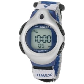 Click here to buy Timex Kids' T71962 IronKids Digital Fast Wrap Blue Watch.