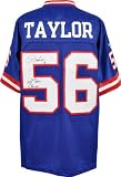 Lawrence Taylor Autographed Jersey | Details: New York Giants, Blue, EQT Jersey, with "SB XXI/XXV CHAMP" Inscription