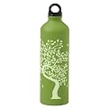 Gaiam Green Tree of Life Aluminum Water Bottle (750mL)