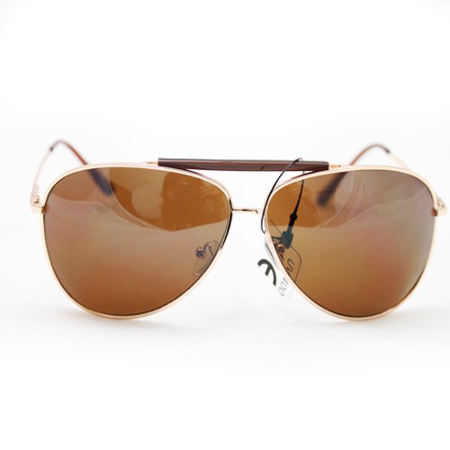 HOTLOVE Premium Amber Aviator UV Sunglass