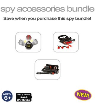 Childrens Toyshop  Toys : Spy Accessories Toy Bundle: Roll-in Blaster, Dart Blaster and Agent Tool Kit - Spy Gear - Wild Planet Spy Toys for Kids