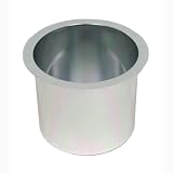 Jumbo Aluminum SILVER Poker Table Cup Holder - Casino Supplies > Tables > Table Accessories