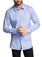 Esprit Collection Camisa Hombre easyiron (Azul)