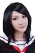 NEW fashion HOT sexy Black Straight Anime cosplay wigs party Masquerade girls wigs 35CM