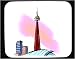 Decorated Mouse Pad with Seattle, 