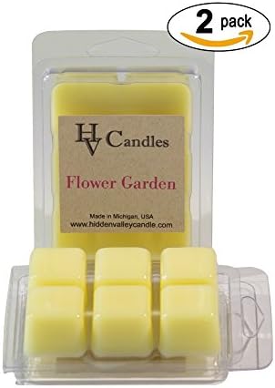 Flower Garden ***2 Pack*** Double Scented Wax Melts. Bursting with every imaginable floral note, this fragrance brings the beauty and splendor of a beautiful flower garden. Notes of lily, lilac, rose and hyacinth stand out in this must-have fragrance for floral lovers! You will receive 2 packs for a total 12 cubes which will throw 50+ hours of fragrance when melted in Scentsy®, Yankee Candle® or standard electric tart warmer.
