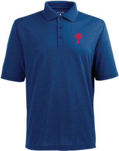 Philadelphia Phillies Royal Pique Extra Light Polo Shirt