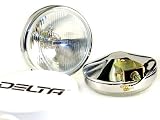 Delta 100 Series Thinline Xenon Driving light w/ Cover - 100W - Chrome