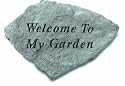 KayBerry Cast Stone Garden Accent Stone Welcome To My Garden 60320