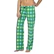 Xhilaration&reg; Juniors Micro Fleece Sleep Pant - Green Plaid