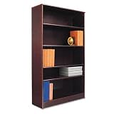 Bookcase, Premium Grade, 60H, 5-Shelf, Mahogany AEL15442