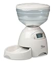 Petmate LeBistro Portion Control Automatic Pet Feeder, Bleached Linen, 5 Pounds