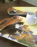 Rooftop Cat Handled Tray 48x32